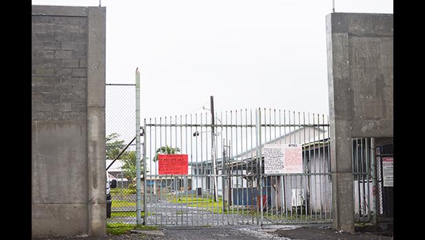 The defendant was booked and confined at the Tafuna Correctional Facility. TAFUNA CORRECTIONAL FACILITY