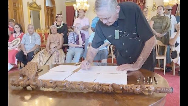The Tuurama Ariki Declaration signing saw leaders promising to utilize indigenous traditional knowledge to lead the way forward in communities. Tuurama Ariki Declaration signing