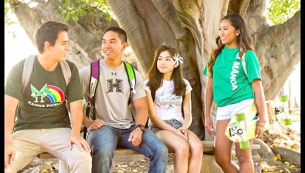 UH students on campus