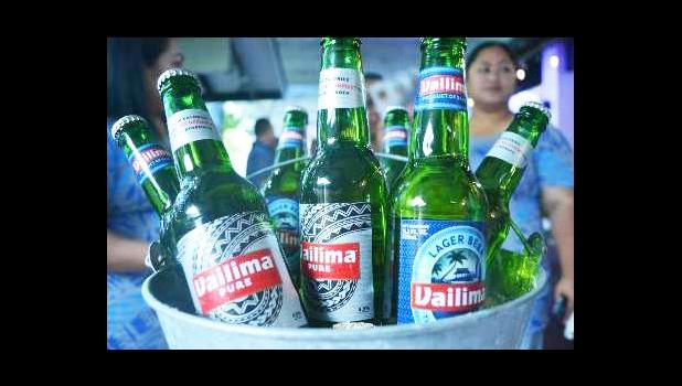 Bottles of Vailima Beer