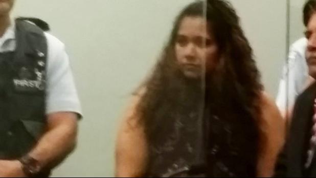 Kasmeer Lata during sentencing at the High Court in Auckland 