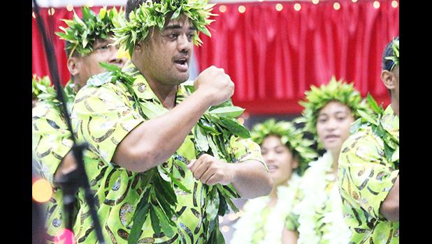 A performer at the American Samoa Arts Council's 42nd Annual Holiday Music Festival 
