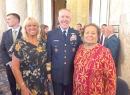 Congresswoman Uifa’atali Amata with Admiral Kevin E. Lunday, and his wife Lyndalee.