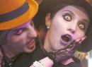 couple in halloween costumes