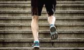 Man climbing steps