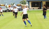 A Samoana player in action against Leone during an ASHSAA Girls varsity soccer game on Monday, Feb. 3, 2017 at Pago Park Soccer Stadium.   [FFAS MEDIA/Brian Vitolio]