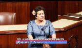 “Thank you to Senator Cortez Masto, Senator Ernst, and Congressman Case for their focus on these important partnerships that are close to home for my congressional district in the South Pacific,” said Congresswoman Uifa’atali, who serves on the House Foreign Affairs Committee, including as Vice Chairman of its Subcommittee on East Asia and the Pacific. “We need sustained U.S. engagement for enduring partnerships in the Pacific Islands, keeping China’s influence in check, and strengthening mutual development opportunities.” Amata at podium