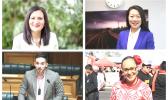 Clockwise from top left: ACT MP Parmjeet Parmar; National MP Nancy Lu; Labour MP Jenny Salesa; Green MP Ricardo Menéndez March  
