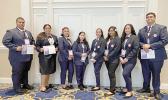 Eight HOSA members from American Samoa