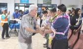 Lt. Governor Pulumataala Ae Ae, Jr. shaking hands