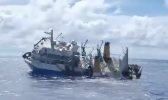 The Lady Naomi was sunk into the ocean on Wednesday, June 5. MV LADY NAOMI