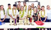 Manumalo Academy was represented well during the Territorial Math Competition held last week. Their students took first place for the Grade 8, 9, 10 and 11 Division, and second place in the 12th grade division. The Flames took second place overall.  [photo: Blue Chen-Fruean]