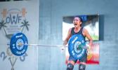Team Palau's Jezzlee Baiei competes at the Honiara Games