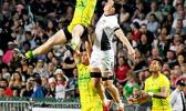 NZ All Blacks battled on a kickoff 