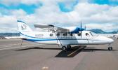 FlightRadar24 data shows the aircraft was tracked ferrying to Pago Pago on September 29, 2023. Pago Wings plane on the runway