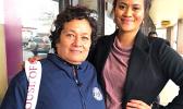 Amata with North Park University’s Student Body President, Rakiiba Va’alele.  [photo: courtesy]
