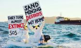Pakiri seabed sand mining protestors 