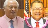 Senate President Tuaolo Manaia Fruean and speaker of the House