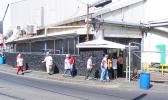 StarKist employees entering the canning plant in American Samoa.