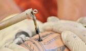 tattoo implement being used