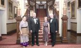 Tonga's King Tupou VI and Queen Nanasipau'u with Governor Margaret Beazley