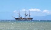 Called the ‘world’s most beautiful ship’, the Amerigo Vespucci was seen off the coast of Maui on Monday. (NOAA's America's Coastlines Collection) Amerigo Vespucci