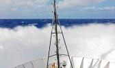 WAVES OVER THE BOW OF  Okeanos Explorer